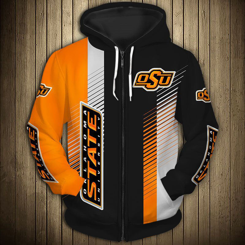 Oklahoma State Cowboys Striped Hoodie - Show Your Spirit
